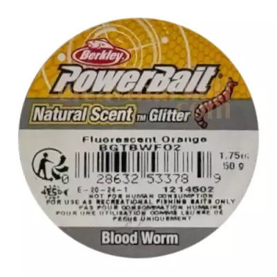 Berkley PowerBait Bloodworm Fluorescent Orange 533789 - 3
