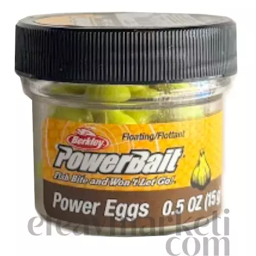Berkley PowerBait Garlic Eggs Chartreuse 549902 - 1