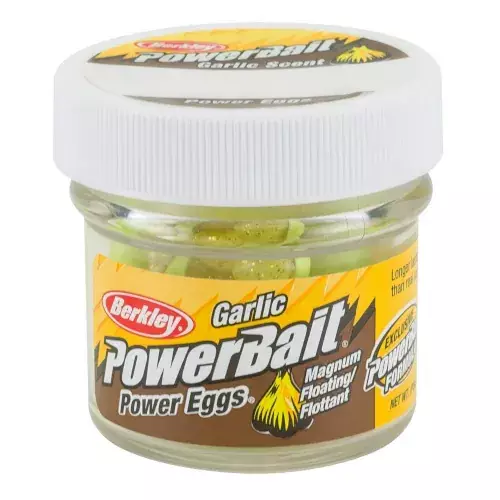 Berkley PowerBait Garlic Eggs Clr Silver Fl Yellow 687789 - 1