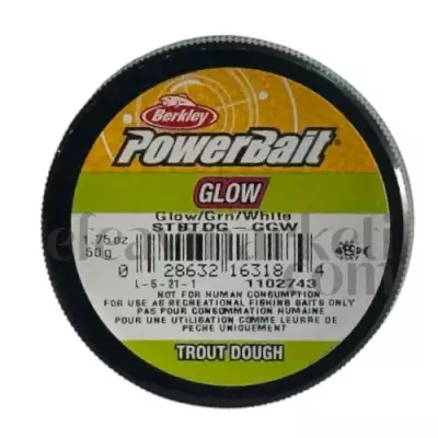 Berkley PowerBait Glow Trout Dough Green Yellow White 167717 - 2