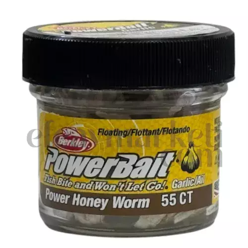 Berkley PowerBait Honey Worm Garlic White 706886 - 1