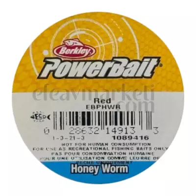 Berkley PowerBait Honey Worm Red 149133 - 3