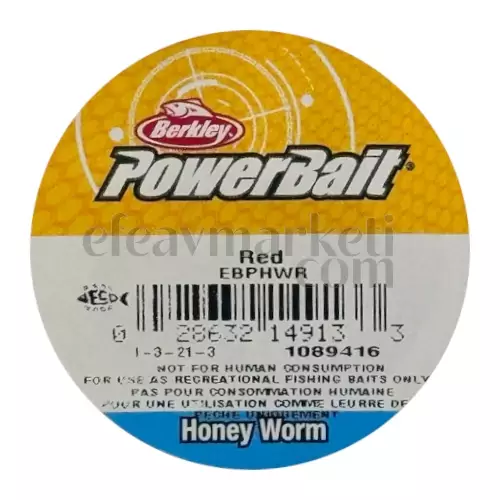 Berkley PowerBait Honey Worm Red 149133 - 3