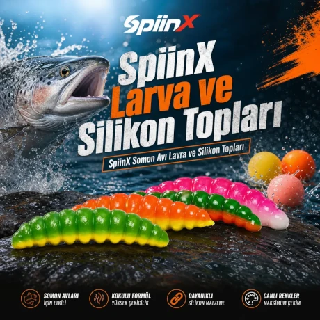Spiinx Larva ve Silikon Topları Efe av Balık