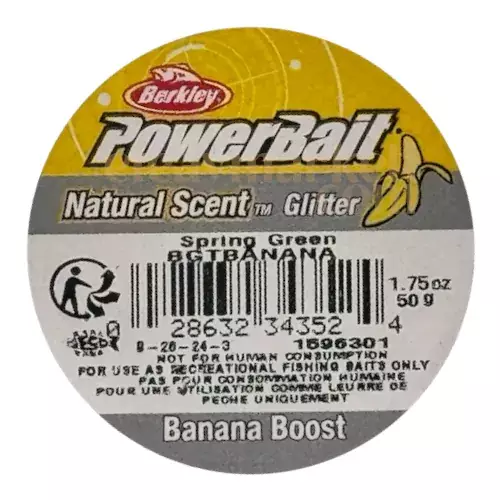 Berkley PowerBait Natural Scent Spring Green Banana Boost 343524