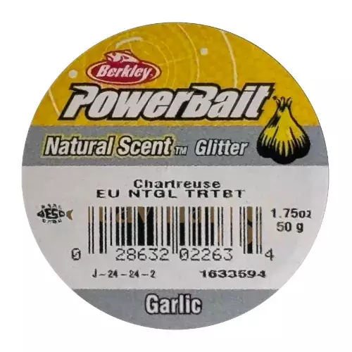 Berkley PowerBait Natural Scent Chartreuse Garlic 022634