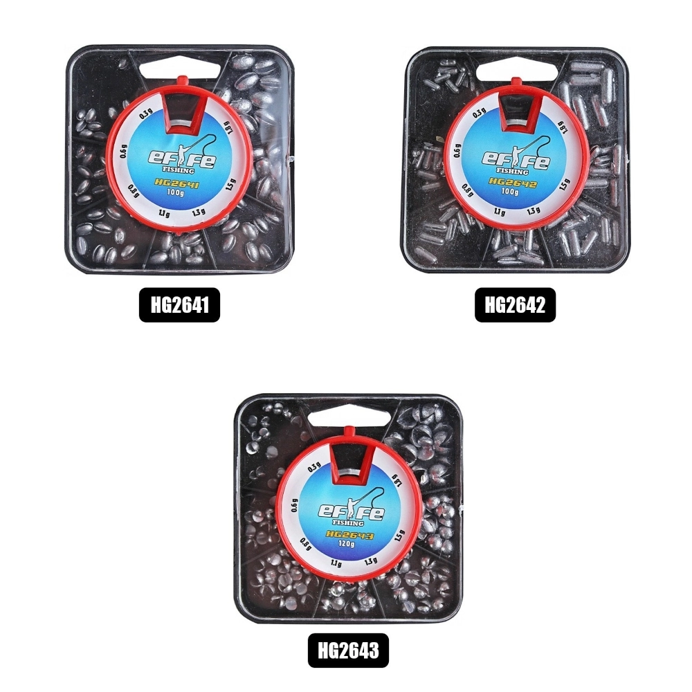 Effe Balık Avı Sıkma Kutu Kurşun 100 G.