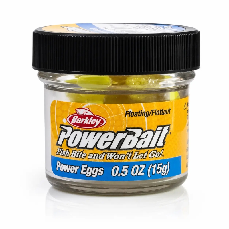 Berkley PowerBait Garlic Scent Clr Siver Fl Yellow Power Eggs 687789