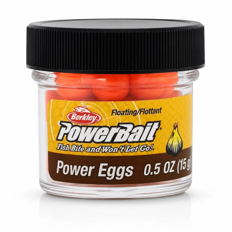Berkley PowerBait Garlic Scent Fluorescent Orange Power Eggs 549919