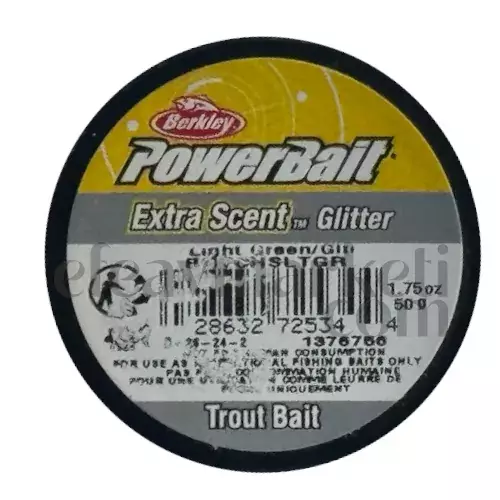 Berkley PowerBait Extra Scent Light Green Glt Cheese Trout Bait 725344
