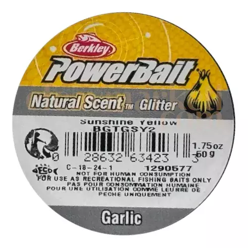 Berkley PowerBait Natural Scent Shunshine Yellow Garlic 634233
