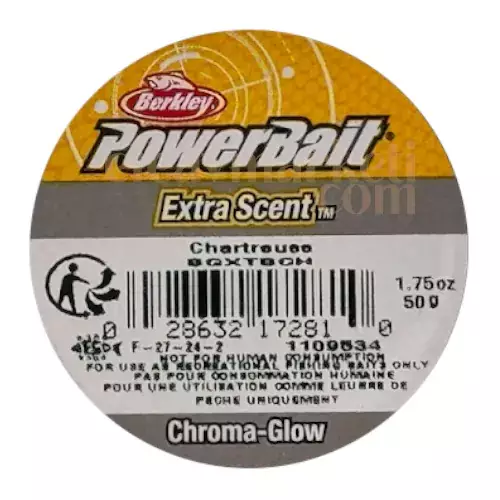 Berkley PowerBait Extra Scent Chartreuse Chroma Glow 172810