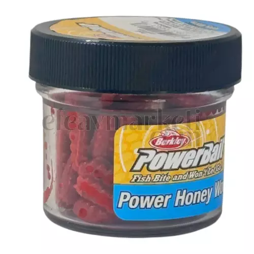 Berkley PowerBait Honey Worm Red 149133