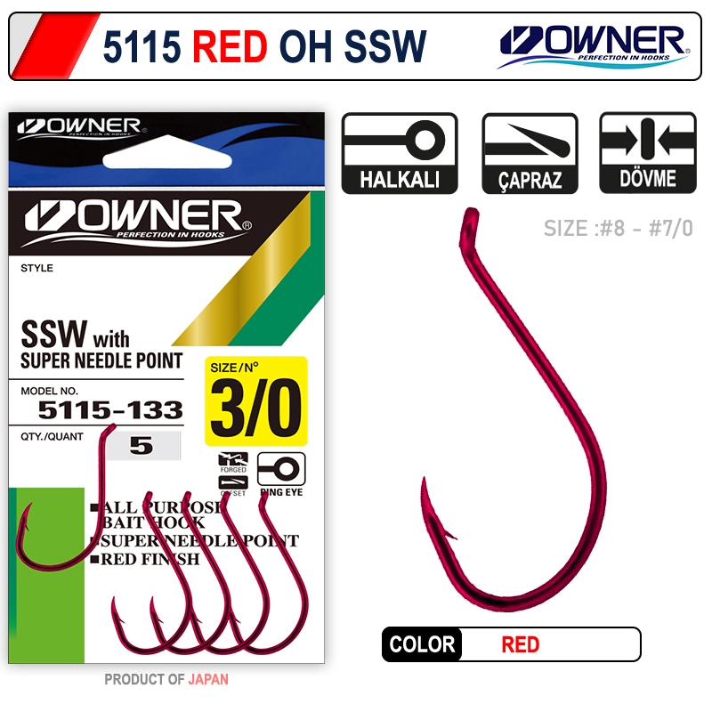 Owner 5115 Oh Ssw Red Olta İğnesi