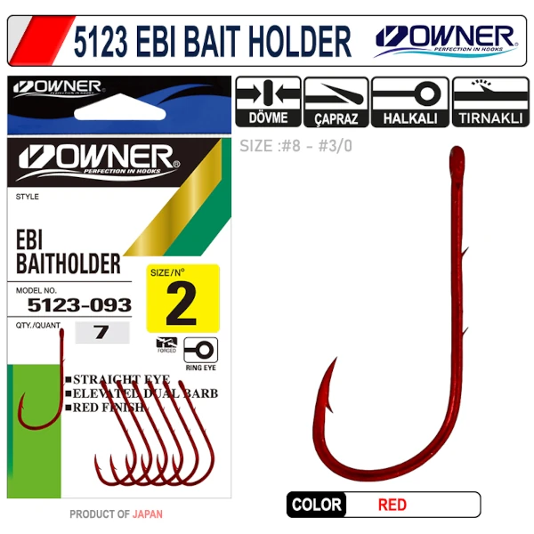 Owner 5123 Ebi Baitholder Red Hook Olta İğnesi