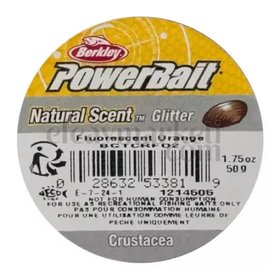 Berkley PowerBait Natural Scent Fluorescent Orange Crustacea 533819