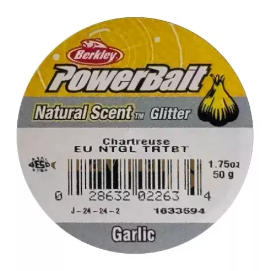 Berkley PowerBait Natural Scent Chartreuse Garlic 022634