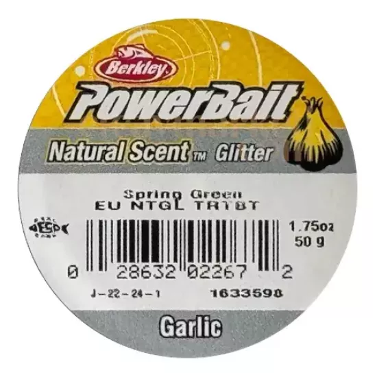 Berkley PowerBait Natural Scent Glitter Spring Green Garlic 022672
