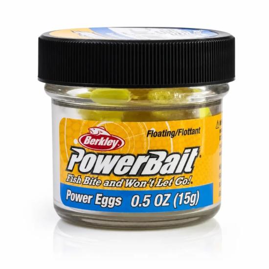 Berkley PowerBait Garlic Scent Clr Siver Fl Yellow Power Eggs 687789