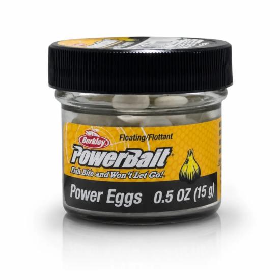 Berkley PowerBait Garlic Scent Clr Svr Blue Fl White Power Eggs 687765