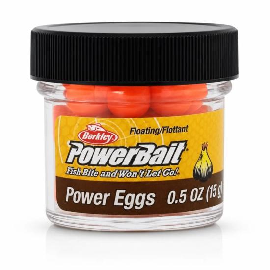 Berkley PowerBait Garlic Scent Fluorescent Orange Power Eggs 549919