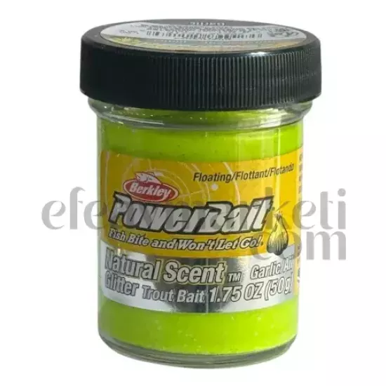 Berkley PowerBait Natural Scent Chartreuse Garlic 522189
