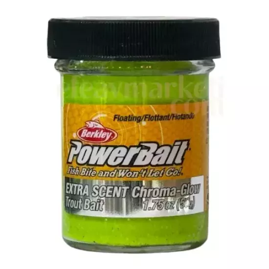 Berkley PowerBait Extra Scent Chartreuse Chroma Glow 172810