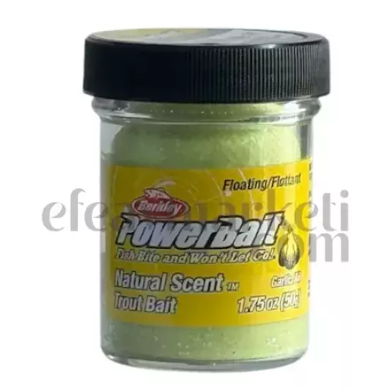 Berkley PowerBait Extra Scent Garlic Gltr Trout Bait 256442