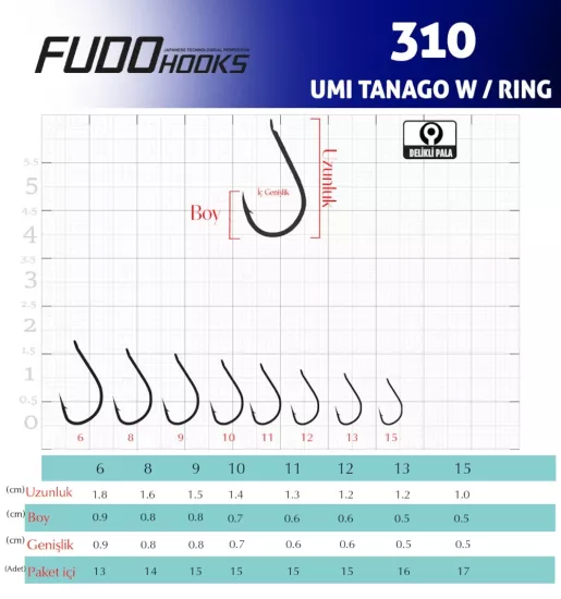 Fudo 3101 UMTR-BN Umi Tanago W/Ring
