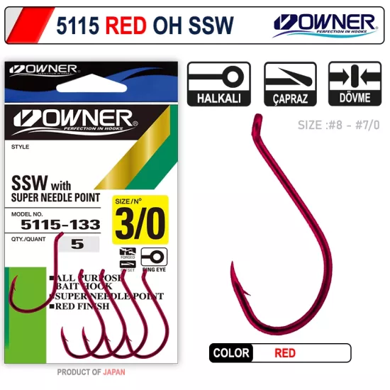 Owner 5115 Oh Ssw Red Olta İğnesi