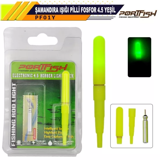 Portfish Şamandıra Işığı Pilli Fosfor 4,5 Yeşil Işıklı