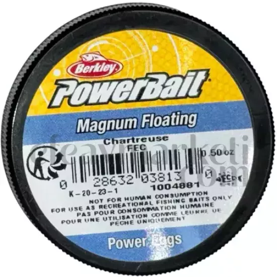 Berkley PowerBait Magnum Floating Chartreuse Power Eggs 038130