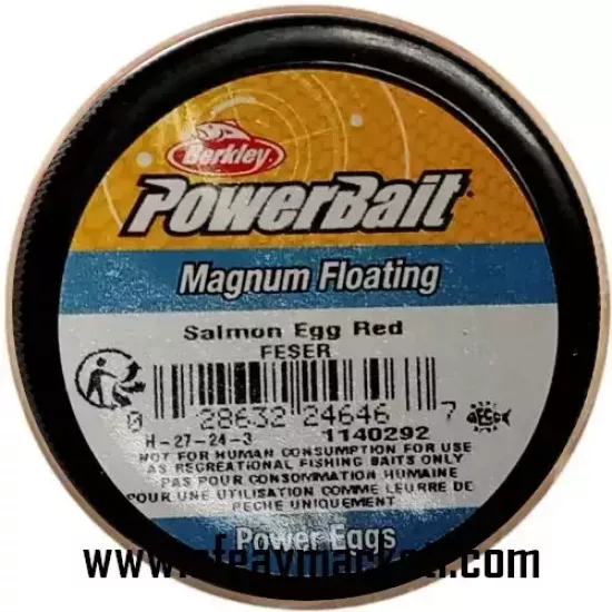 Berkley PowerBait Magnum Floating Salmon Egg Red Power Eggs 246467