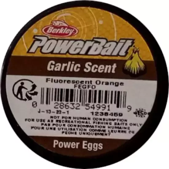 Berkley PowerBait Garlic Scent Fluorescent Orange Power Eggs 549919