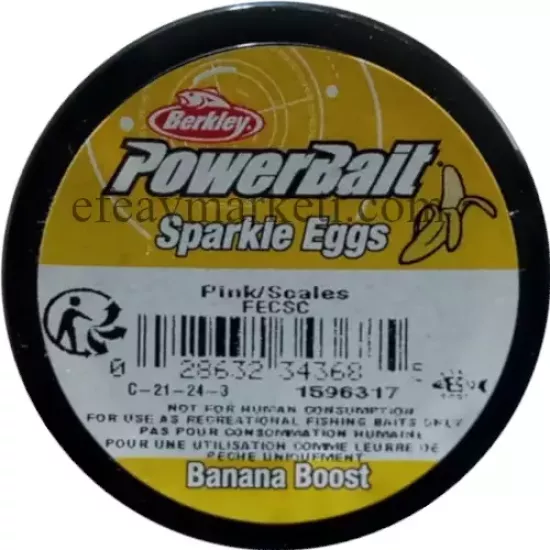 Berkley PowerBait Sparkle Eggs Pink Scales Banana Boost 343685