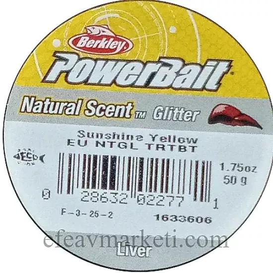 Berkley PowerBait Natural Scent Sunshine Yellow Liver 022771