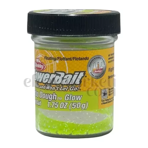 Berkley PowerBait Glow Chartreuse White Trout Dough 163177