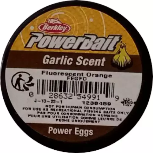Berkley PowerBait Garlic Scent Fluorescent Orange Power Eggs 549919