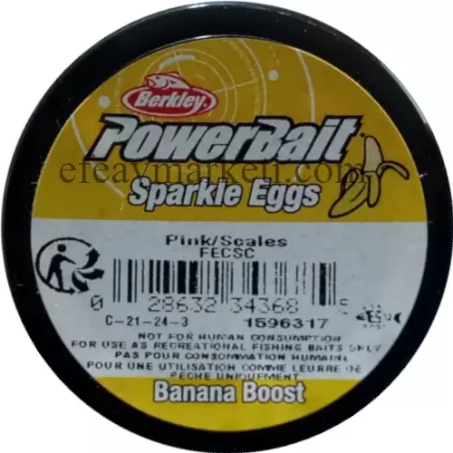 Berkley PowerBait Sparkle Eggs Pink Scales Banana Boost 343685