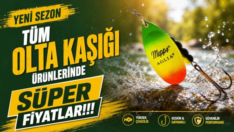 Tüm olta, döner kaşıkları efe av balık mağazasında