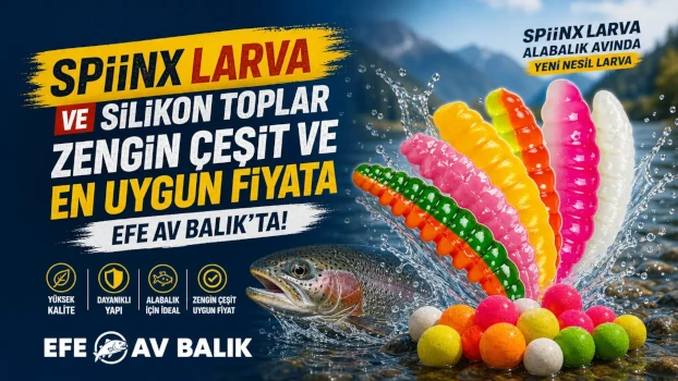 Peynirli Spiinx Larva ve Silikon Yemler
